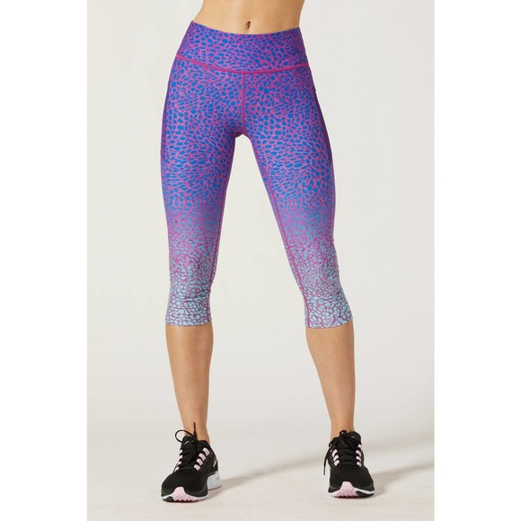 WITH Wear It To Heart Nala Cropped High Waist Legging Celsius Purple Size Medium - Picture 13 of 14